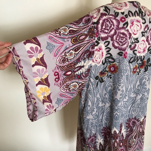 Short Kimono Beach Cover up BNWOT - Picture 5 of 6